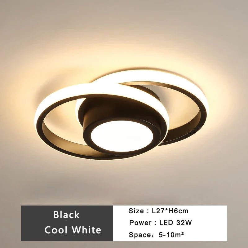 DecorBites™ LED Ceiling Lamp: Modern Indoor Lighting Fixture, 36W 32W 20W, Bedroom Corridor Balcony Foyer