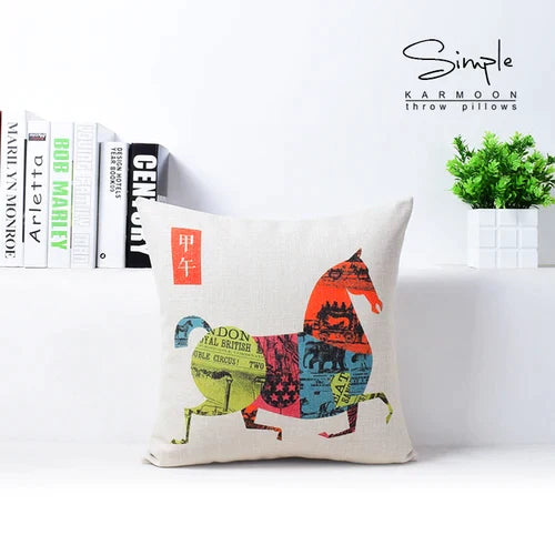 غطاء وسادة أريكة من الكتان القطني من DecorBites™، غطاء وسادة للديكور المنزلي