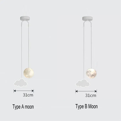 ديكوربايتس™ مصباح معلق للأطفال على شكل نجمة وقمر مع جهاز تحكم عن بعد للتحكم في الإضاءة