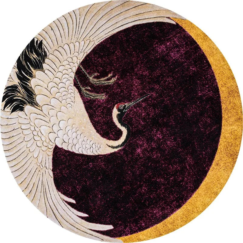 DecorBites™ Japanese Cranes Soft Plush Carpet - Luxury Home Decor