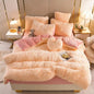 Decobites Plush Duvet Cover Set with Sheet Pillow Covers Luxury Winter Bedding