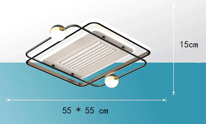 DecorBites™ Kids Bedroom Ceiling Fan with Remote Control and Modern LED Light