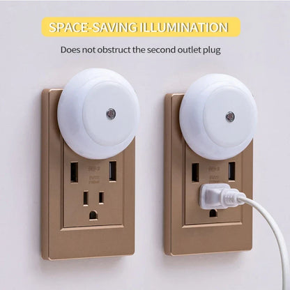DecorBites™ LED Night Light Smart Sensor Plug-in Wall Night Lamp for Home Bedroom Hallway