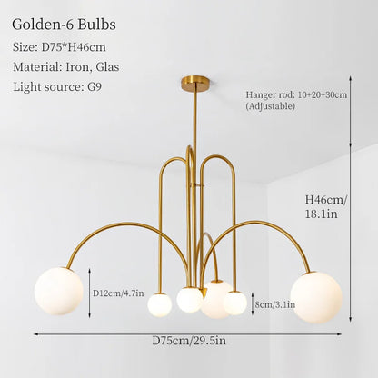 Lámpara colgante LED DecorBites™ para la decoración de la sala de estar o el dormitorio