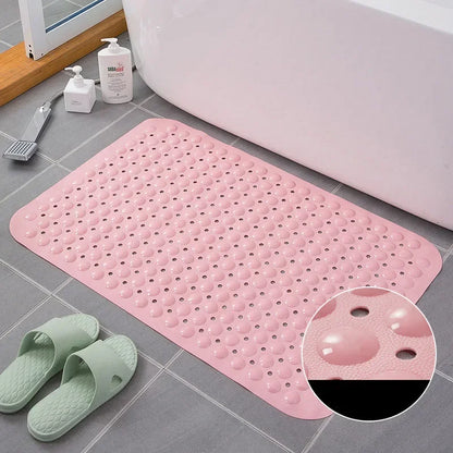 Decobites Non-Slip Bathtub Mat with Drain Hole and Suction Cups