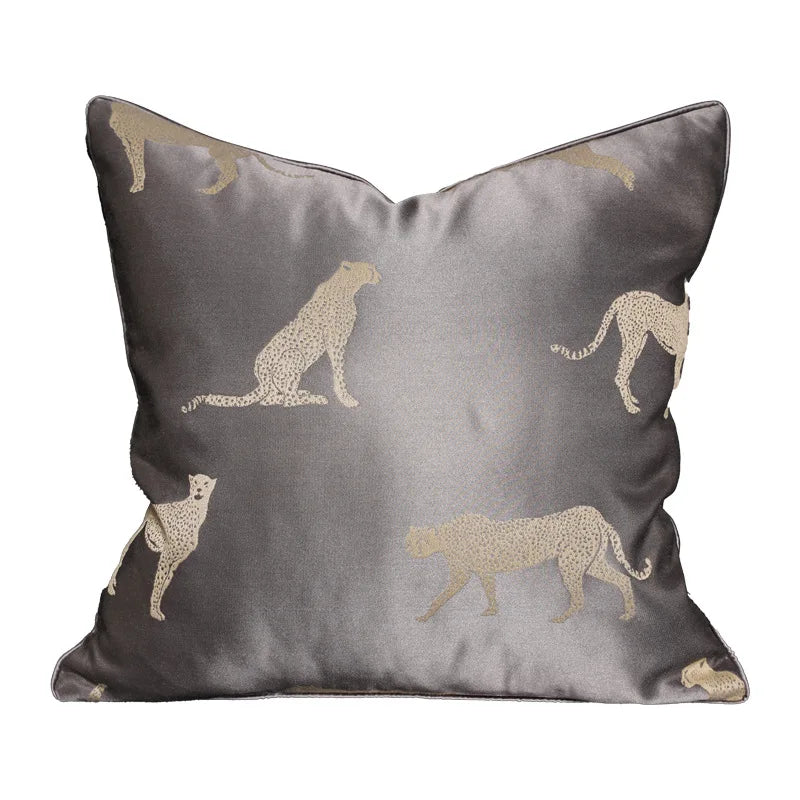 غطاء وسادة ديكوربايتس™ بتصميم هندسي من الجاكار | غطاء وسادة فاخر عصري وخفيف | لمسة ديكورية منزلية