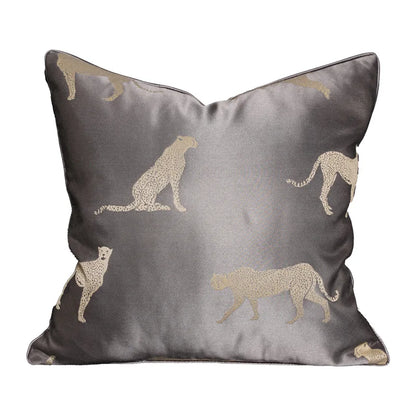 غطاء وسادة ديكوربايتس™ بتصميم هندسي من الجاكار | غطاء وسادة فاخر عصري وخفيف | لمسة ديكورية منزلية