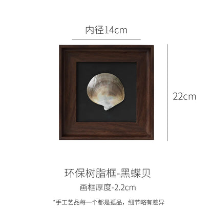 Adornos de pared colgantes con marco decorativo de concha de caracola DecorBites™