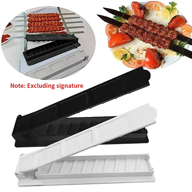 DecorBites™ Kebab Press Maker for BBQ Skewers and Grill Meat - Portable Picnic Tool
