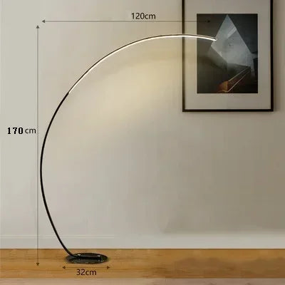 DecorBites™ Black LED Dimming Floor Lamp for Bedroom and Living Room