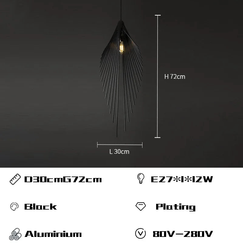 DecorBites™ Designer Flying Wing Shape LED Chandeliers | Modern Living Room Pendant Lamps