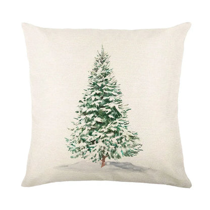 DecorBites™ Christmas Snow Elk Pillow Cover for Festive Home Decor
