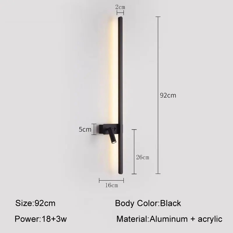 DecorBites™ LED Wall Sconce: Modern Nordic Style Living Room Sofa Background Light