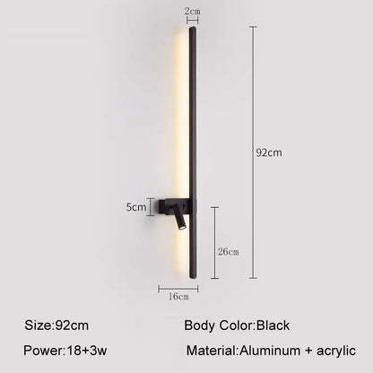 DecorBites™ LED Wall Sconce: Modern Nordic Style Living Room Sofa Background Light