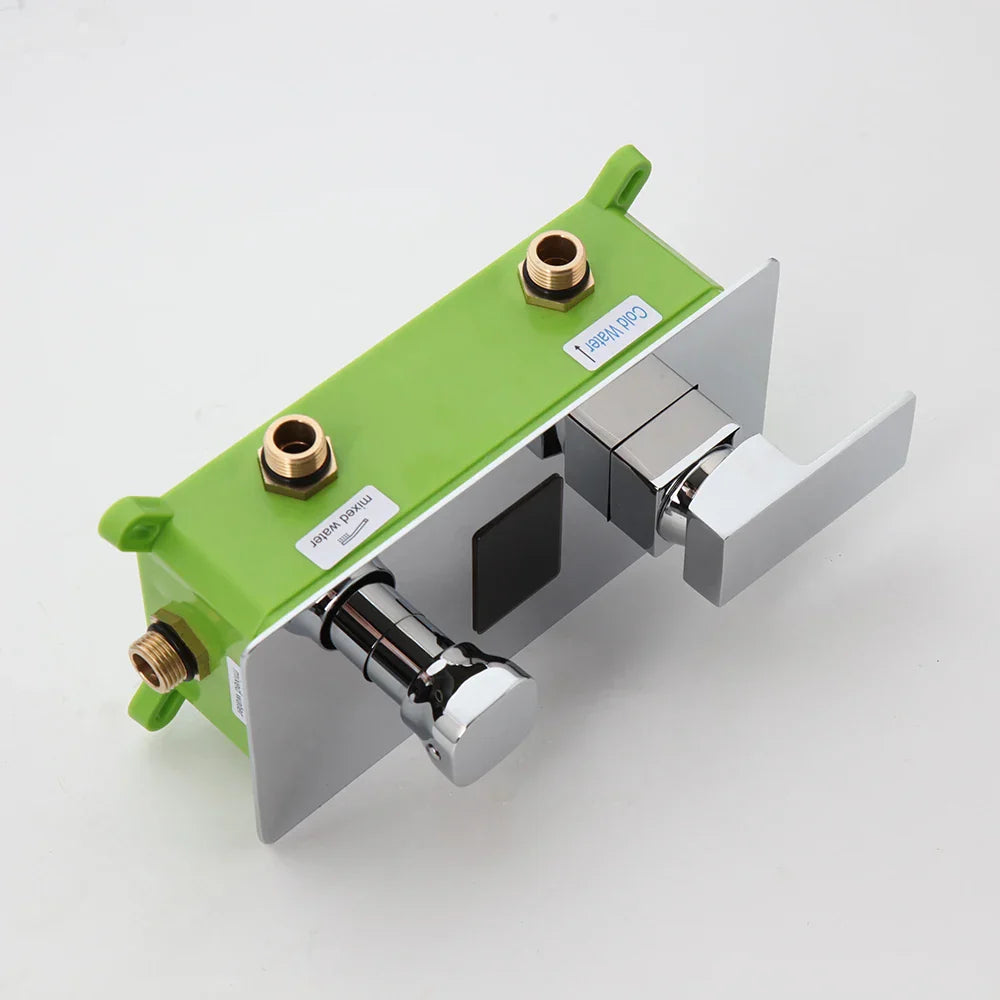 DecorBites™ Digital Shower Mixer Valve Control Panel with Single Handle - Wall Mount