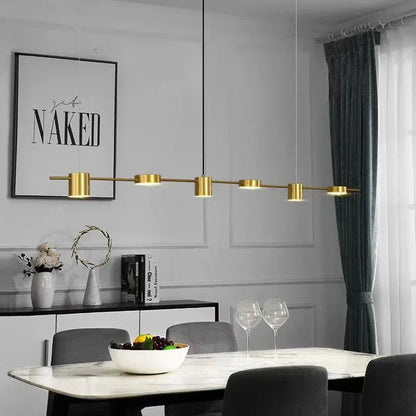 DecorBites™ Dimmable LED Ceiling Chandelier for Living Room & Kitchen - Modern Hanging Light Fixture