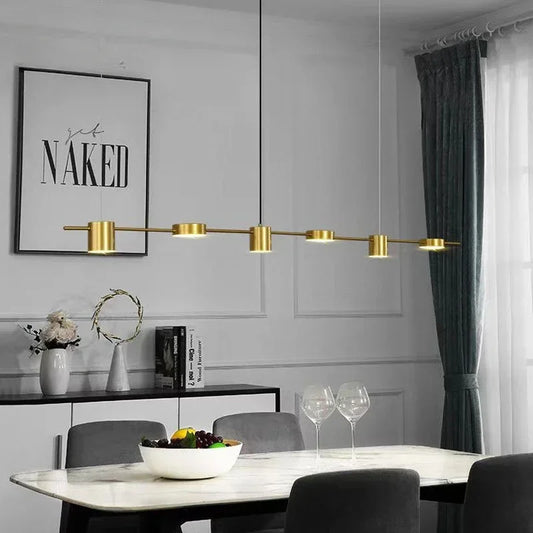 DecorBites™ Dimmable LED Ceiling Chandelier for Living Room & Kitchen - Modern Hanging Light Fixture