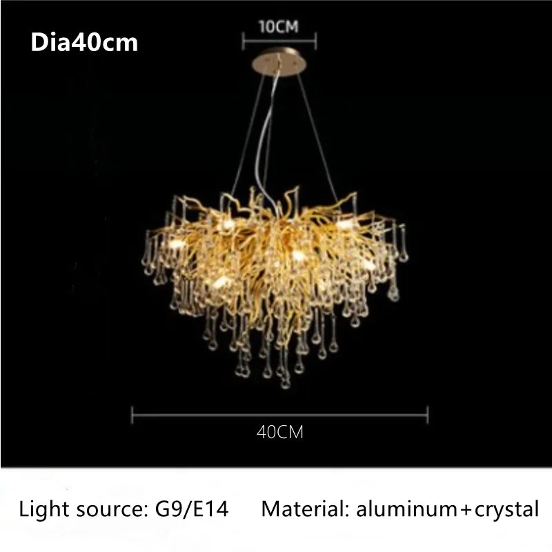 DecorBites™ Crystal Ceiling Chandelier: Modern Luxury for Living, Dining, Bedroom, Hotel, Hall, Home Decor