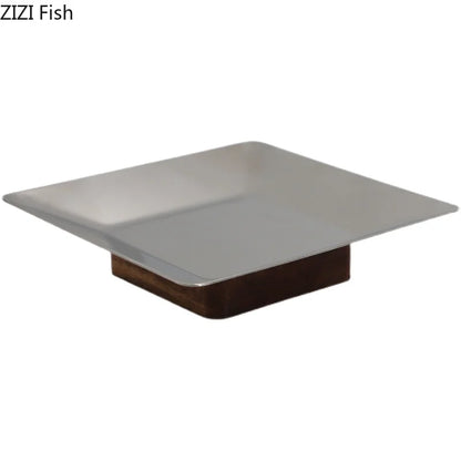 صينية فاكهة خشبية من خشب الأكاسيا من DecorBites™ لديكور طاولة القهوة في غرفة المعيشة