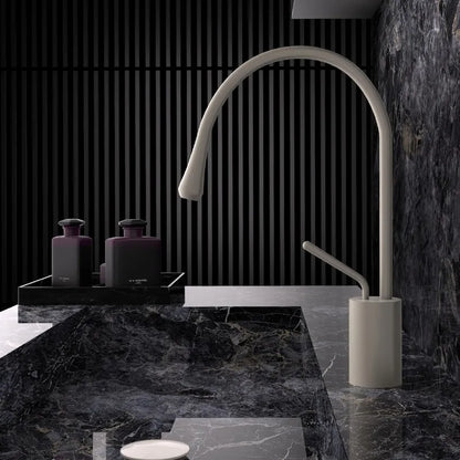 Brushed Gold Bathroom Faucet Brass