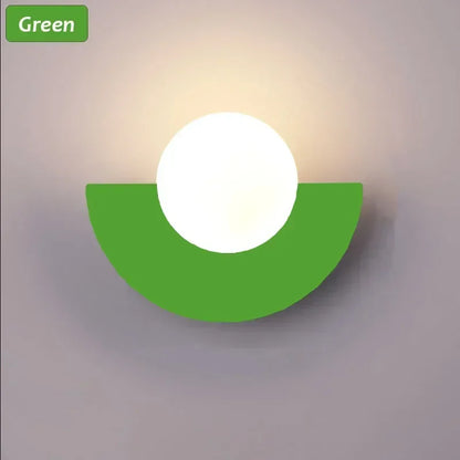 مصباح حائط LED على شكل كرة زجاجية من DecorBites™ لغرفة النوم وغرفة المعيشة والدراسة - بسيط وأنيق