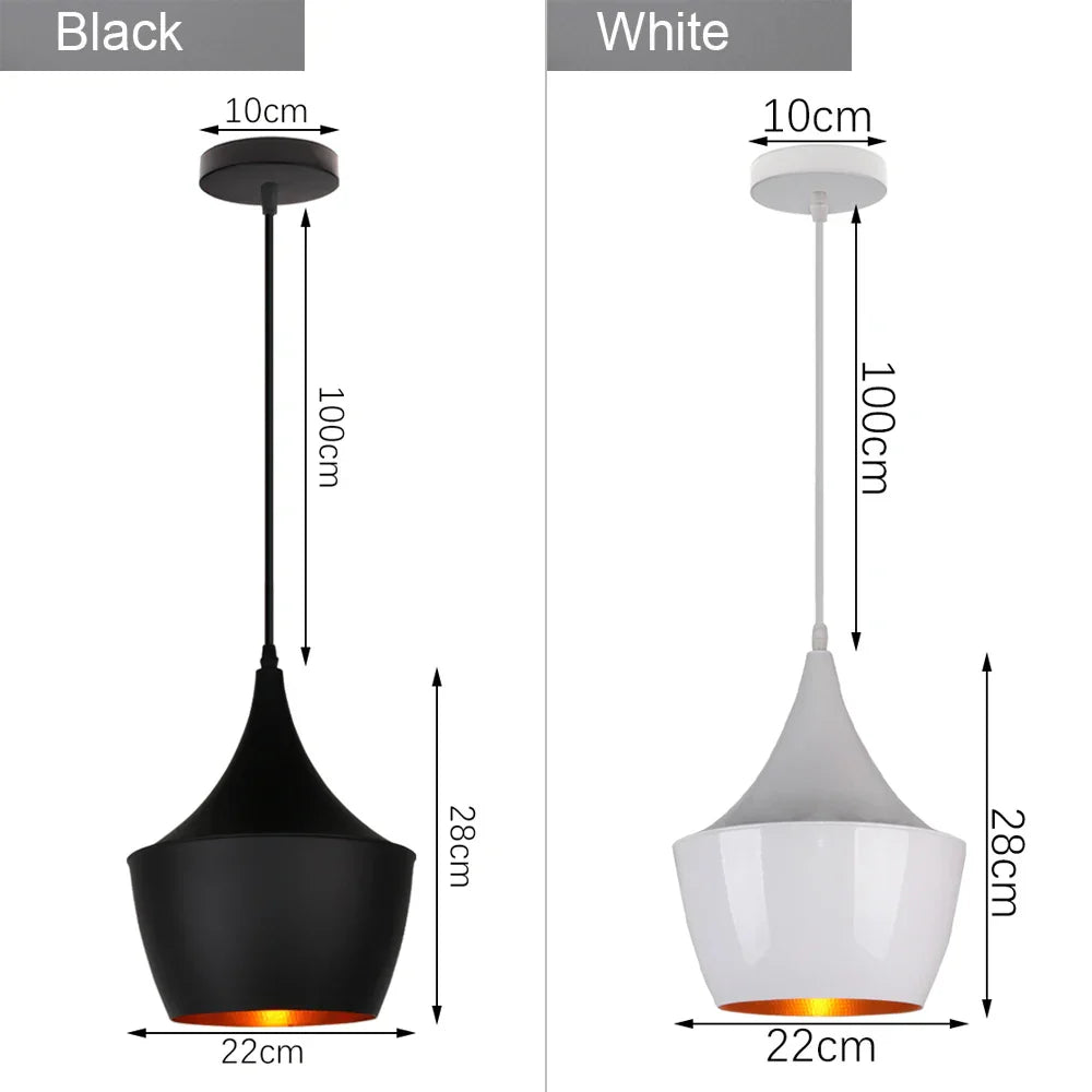 Decorbites™ Industrielle Loft-Hängeleuchte Pendellampe LED Edison Vintage Hängelampe