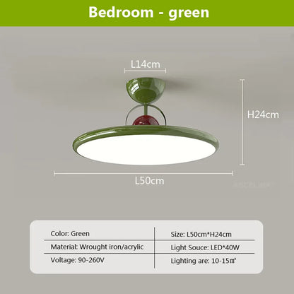 Lámpara de techo LED nórdica DecorBites™ color crema hierro - Luminarias decorativas para interiores