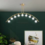 Lámpara de araña LED con bola de vidrio dorado Decorbites™ para decoración moderna minimalista en cocina y dormitorio