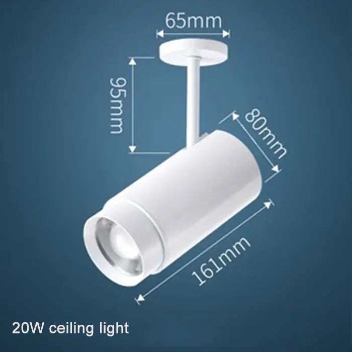 أضواء مسار صناعية سوداء قابلة للتعديل من DecorBites™