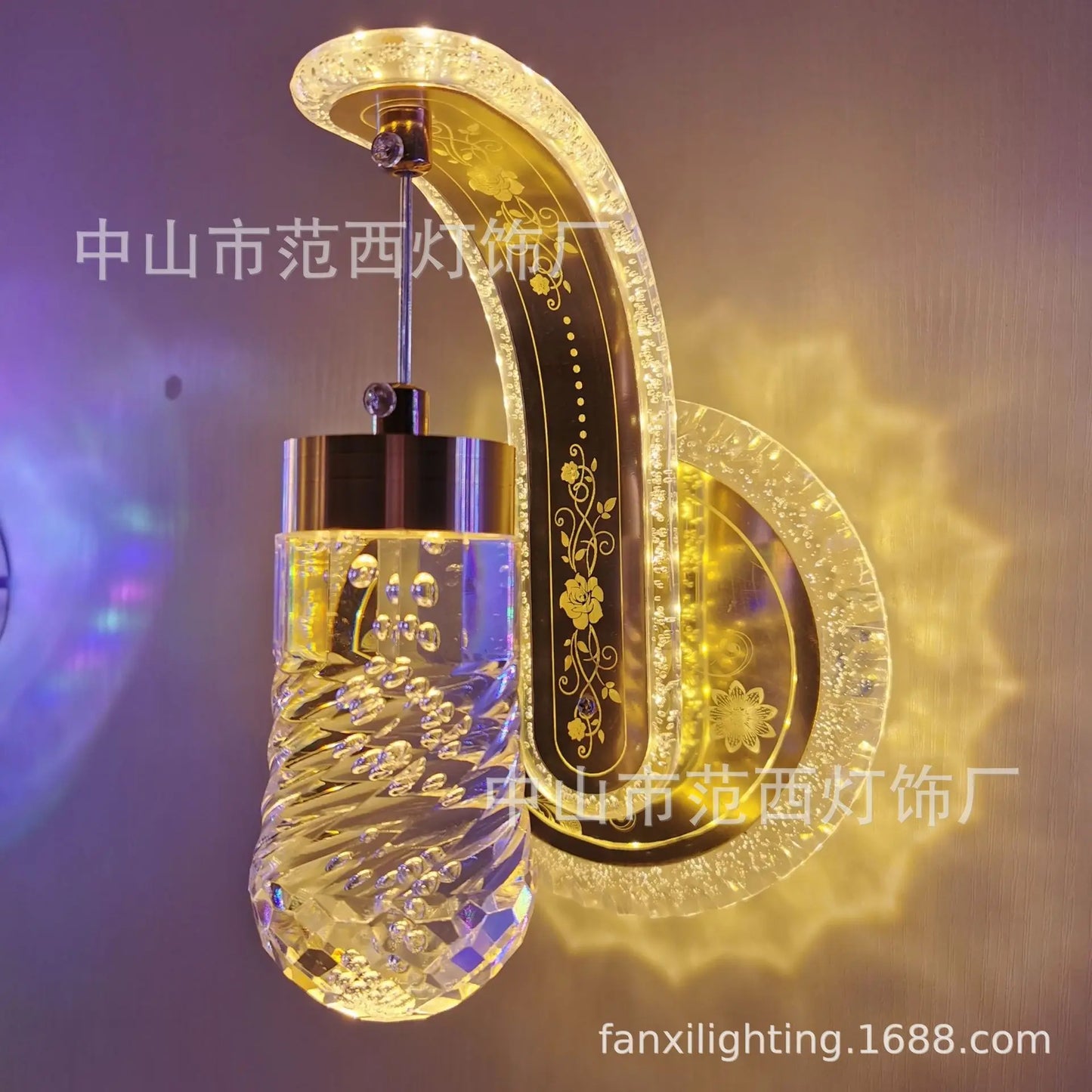 DecorBites™ Colorful Pressed Flower Wall Sconce LED Lights