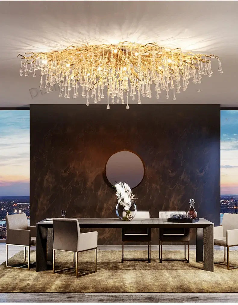 DecorBites™ Luxury Crystal Chandelier for Home Decor
