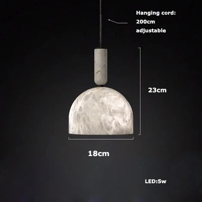 ديكوربايتس™ مصابيح LED بتصميم معلق من المرمر لغرفة المعيشة