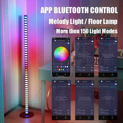DecorBites™ LED Music Melody Floor Lamp with Bluetooth Control for Party Decor