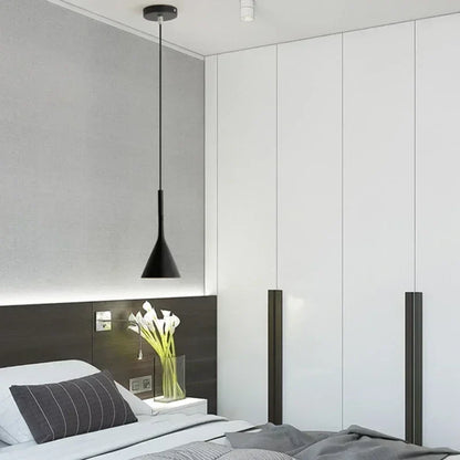 Nordic Black Metal Pendant Light With E27 Socket