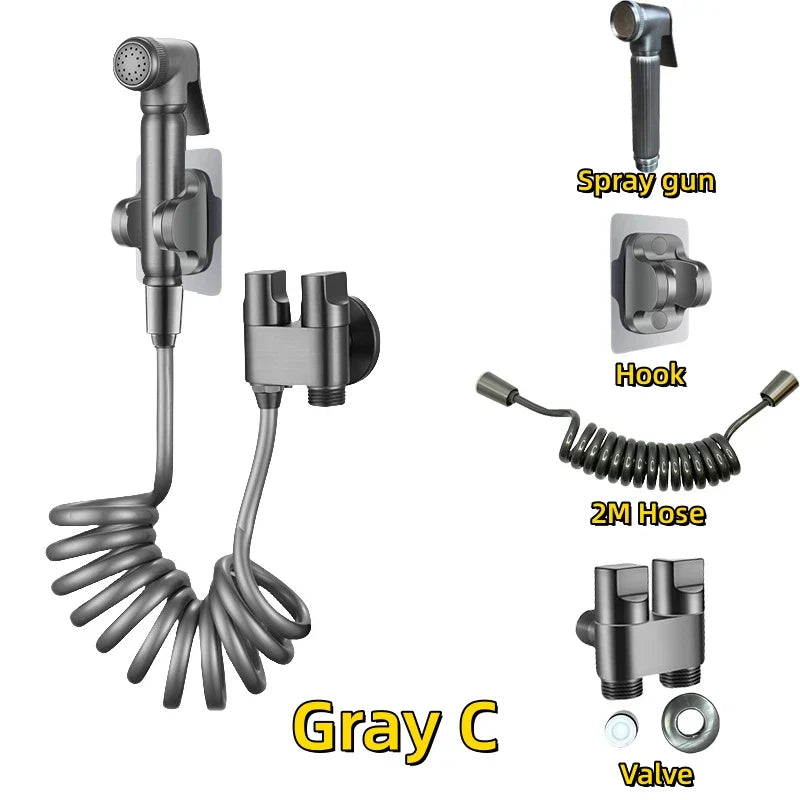 DecorBites™ High Pressure Bidet Sprayer Set - Toilet Hygienic Shower Bathroom Accessories