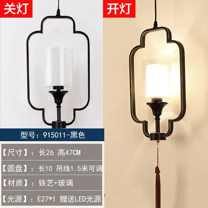 DecorBites™ Chinoiserie Retro Chandelier: Study Bedroom Dining Room Industrial Lighting