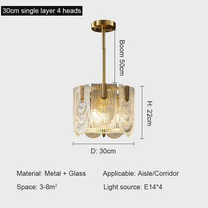 DecorBites™ Crystal Chandelier: Modern Luxury Ceiling Lamp for Living Room, Bedroom, or Restaurant