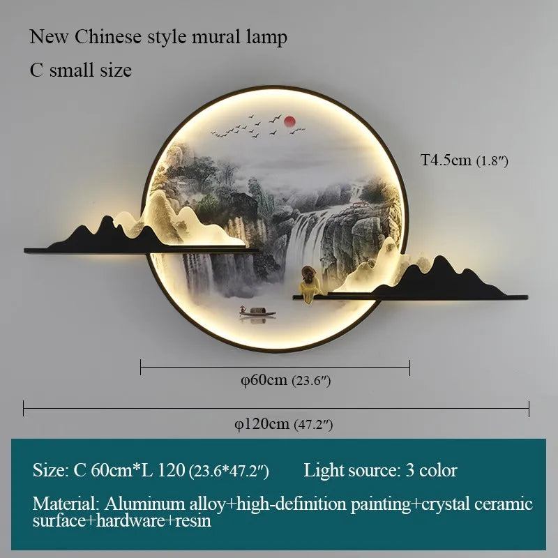 DecorBites™ Landscape LED Wall Picture Light for Home Living Bedroom Study