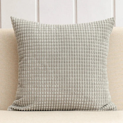Decorbites™ Kordflanell Maiskorn-Muster Kissenbezug Einheitsfarbe Dekokissen-Hülle 40/45/50/55/60 cm