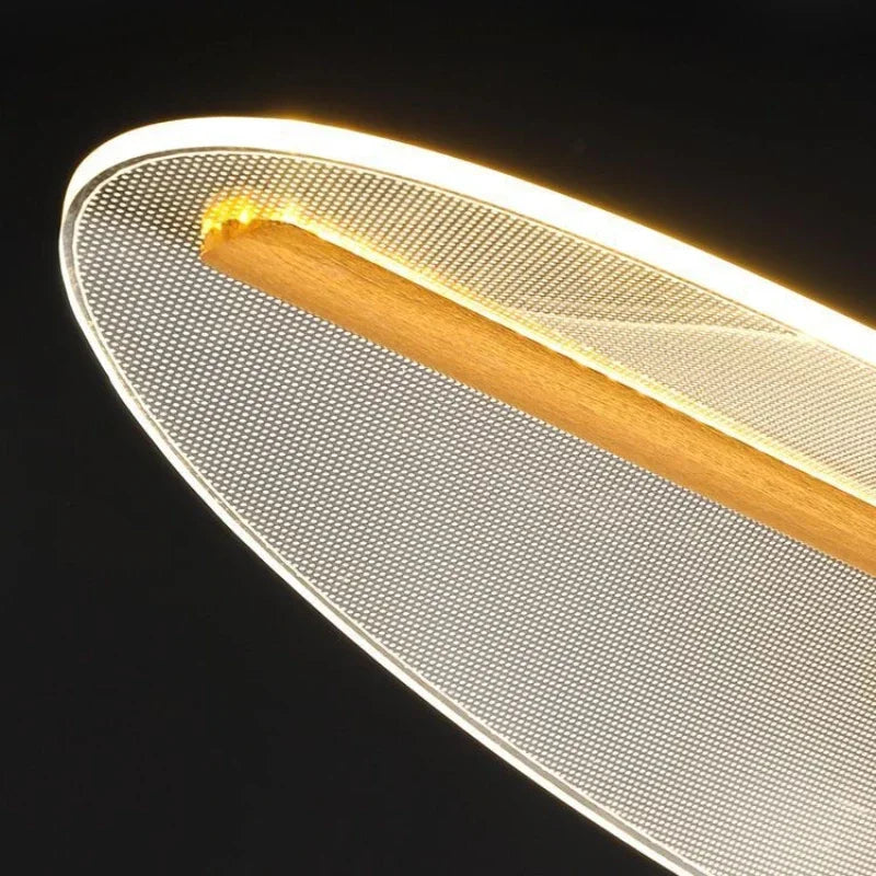 DecorBites™ LED Chandelier: Nordic Long Curve Pendant Light for Home Office Dining Decor