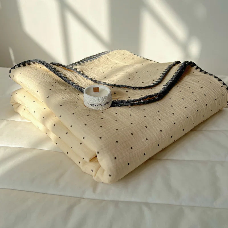 DecorBites™ Korean Cotton Cartoon Blanket for Travel & Home - Kids, Adults