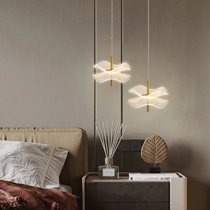 DecorBites™ Lotus Leaf Pendant Lights: LED Art Chandelier for Restaurant and Bedroom