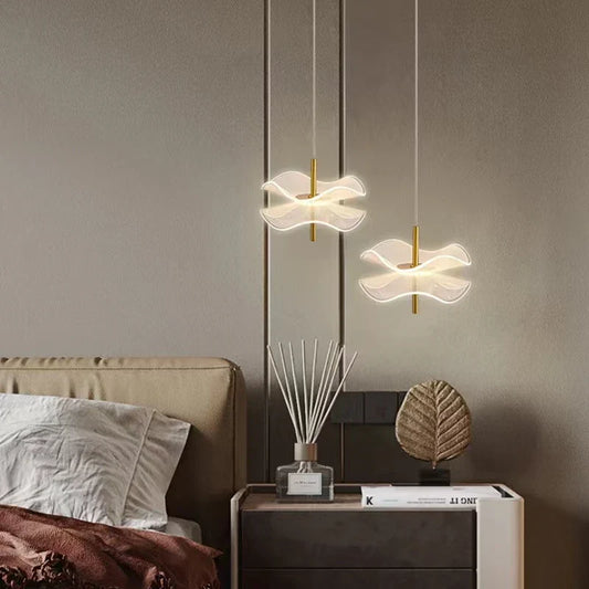 DecorBites™ Lotus Leaf Pendant Lights: LED Art Chandelier for Restaurant and Bedroom