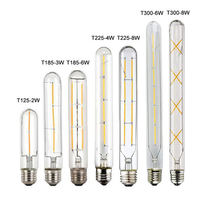 Bombillas tubulares Edison de filamento LED DecorBites™ 6000K T10 T185 T225 T30 T300 4W 6W 8W