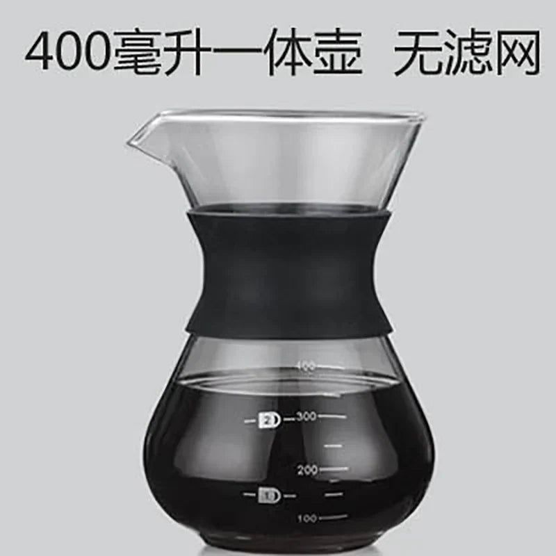 Decorbites™ Cafetera de Vidrio con Filtro de Acero Inoxidable - Utensilios para Café Duraderos