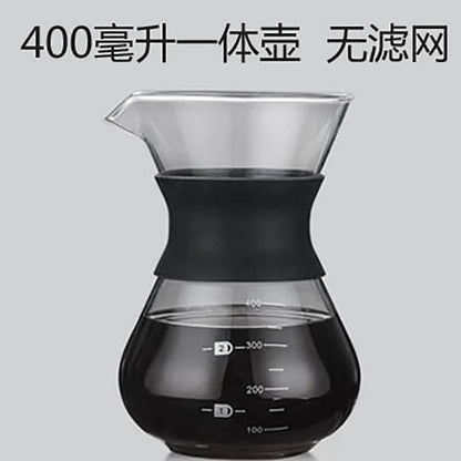 Decorbites™ Cafetera de Vidrio con Filtro de Acero Inoxidable - Utensilios para Café Duraderos