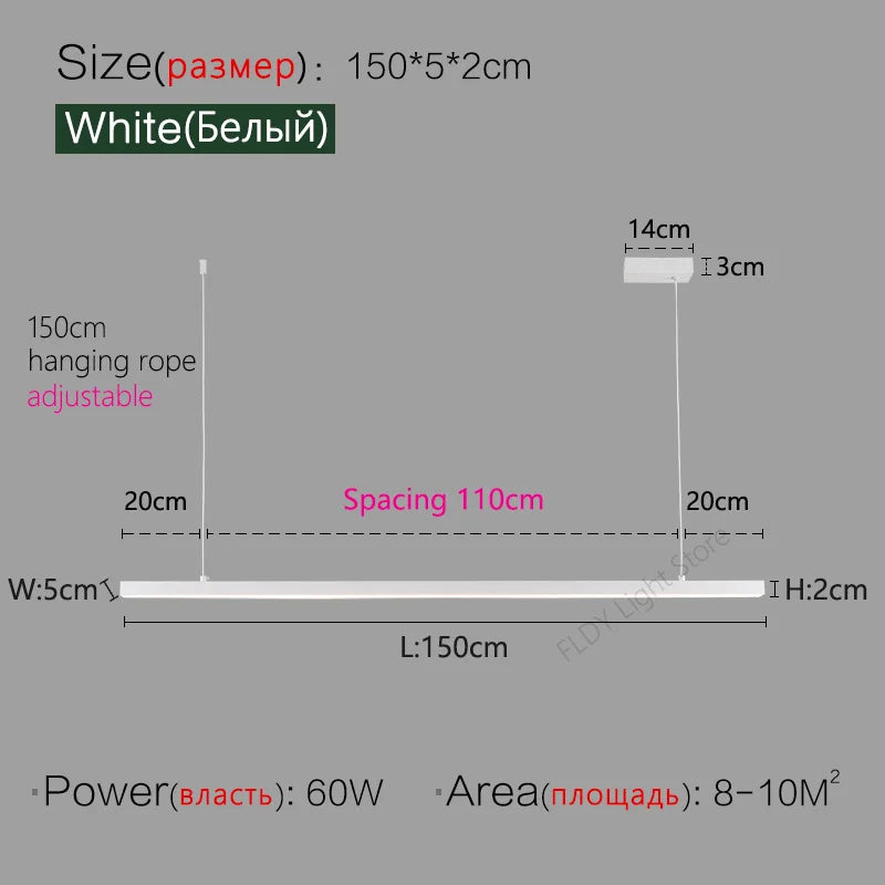 DecorBites™ LED Chandelier for Modern Nordic Minimalist Style Dining Room and Kitchen