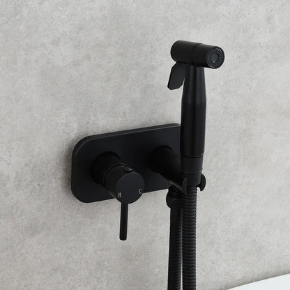 DecorBites™ Brass Bidet Sprayer Set with Hot and Cold Faucet - High Pressure Toilet Shower