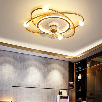 DecorBites™ LED Chandelier Electric Fan Ceiling Lights for Modern Home Decor