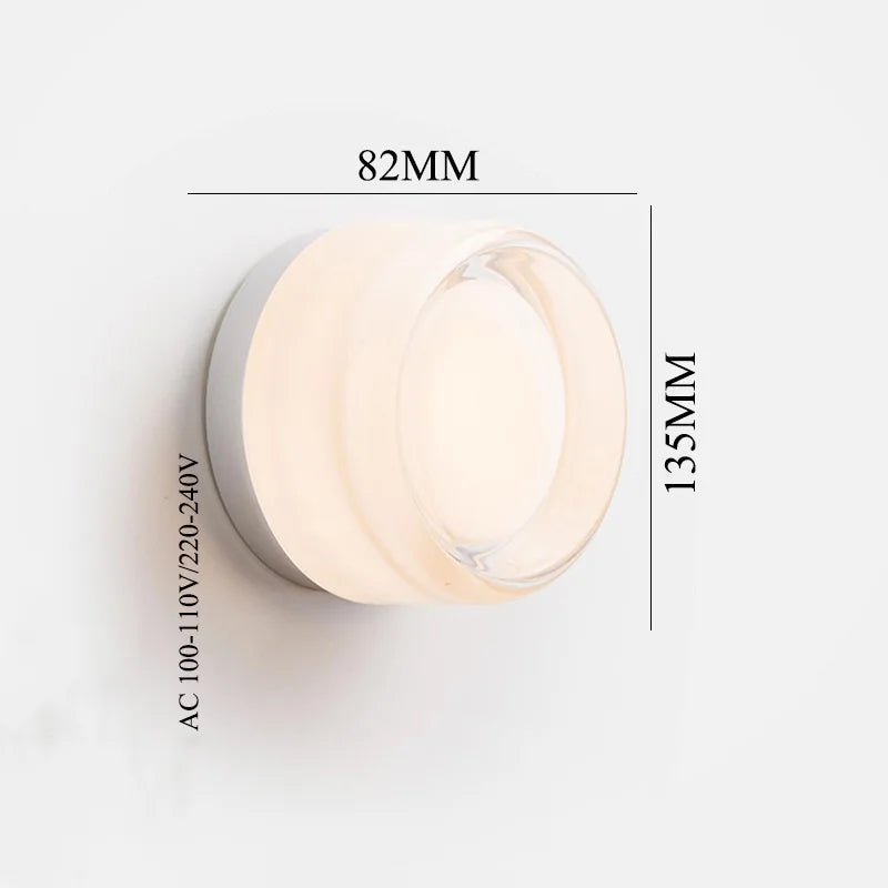 DecorBites™ LED Wall Sconce Light Luxury Modern Creative Acrylic Bedroom Living Room Lamp